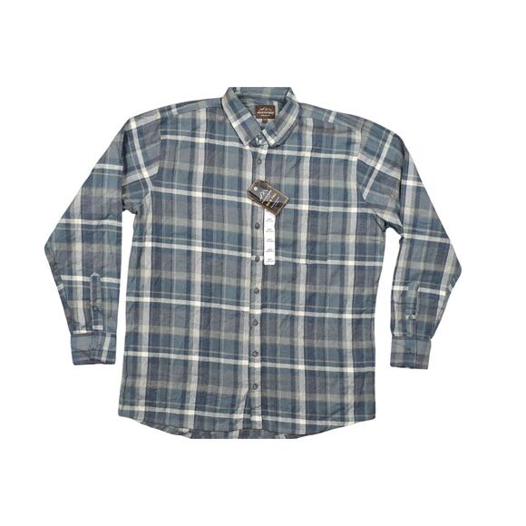 Mountain Ridge 2XLT Blue Casual Shirt, BLANK, Cotton Blend Green Blue Joanne - Picture 1 of 9